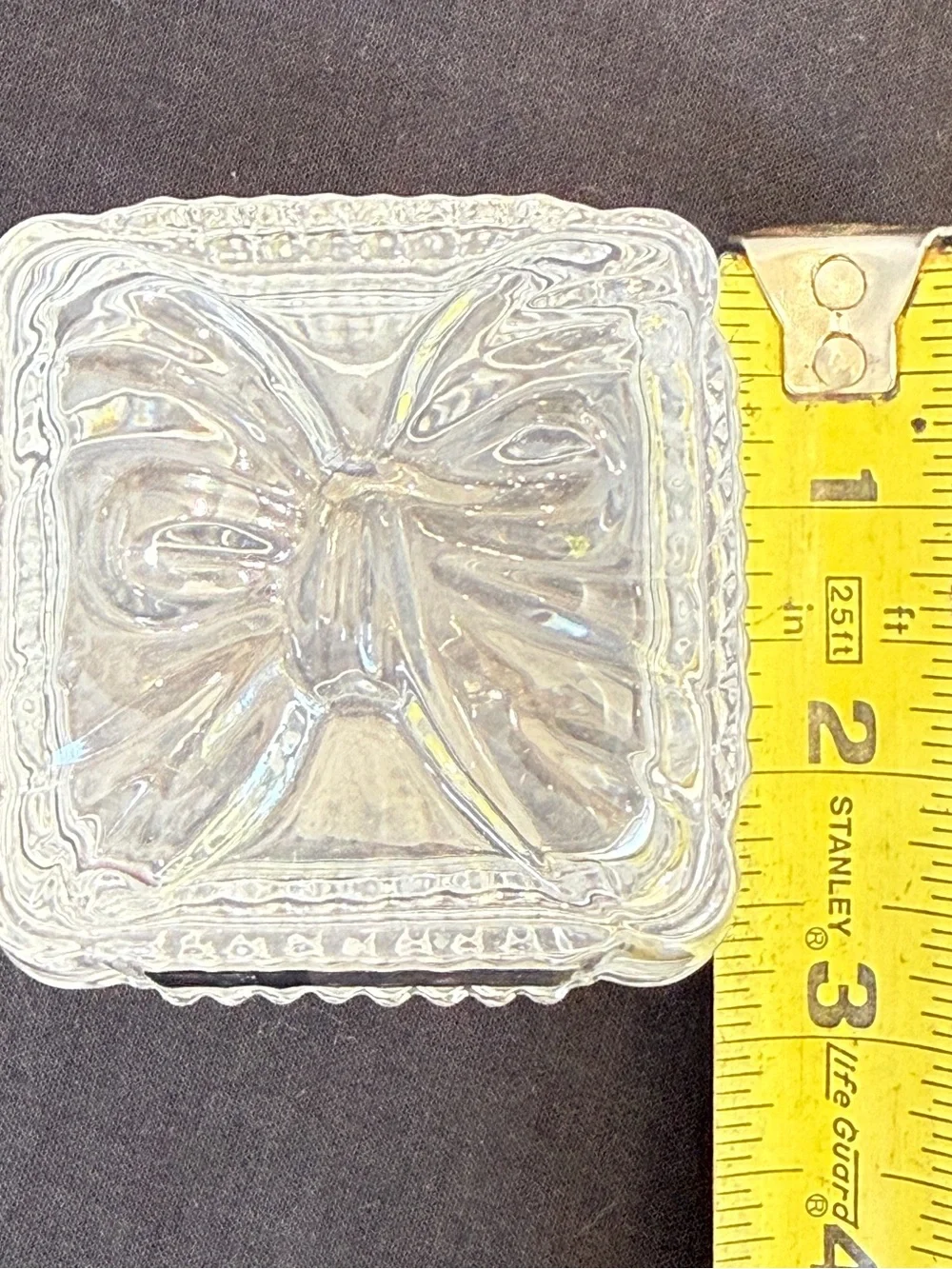 24% Lead Crystal Clear Trinket Box